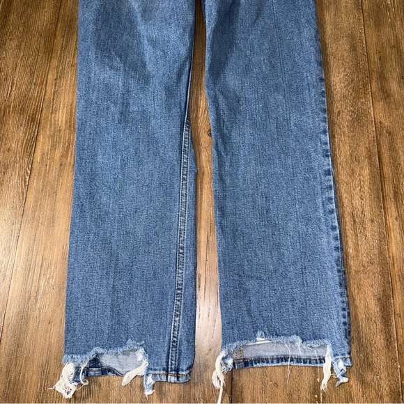 Abercrombie & Fitch 90s Straight Ultra High Rise Jeans Curve Love Distressed 26 - Picture 11 of 12